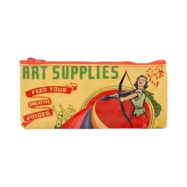 Art Supplies Vintage Style Pencil Case