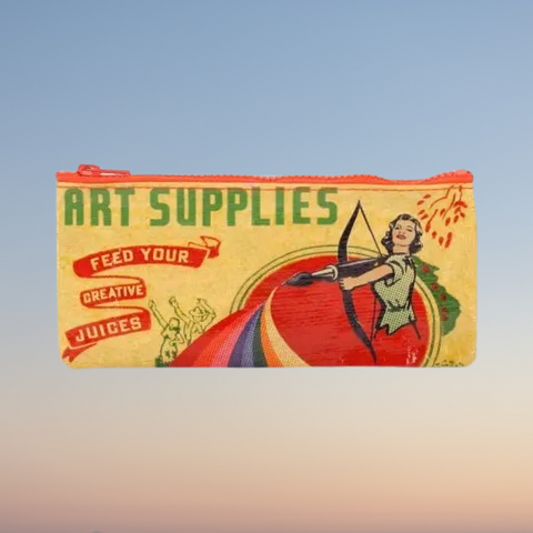 Art Supplies Vintage Style Pencil Case