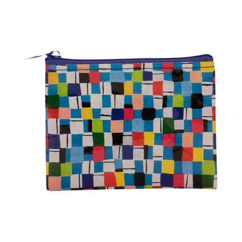 Colourful Check Coin Purse